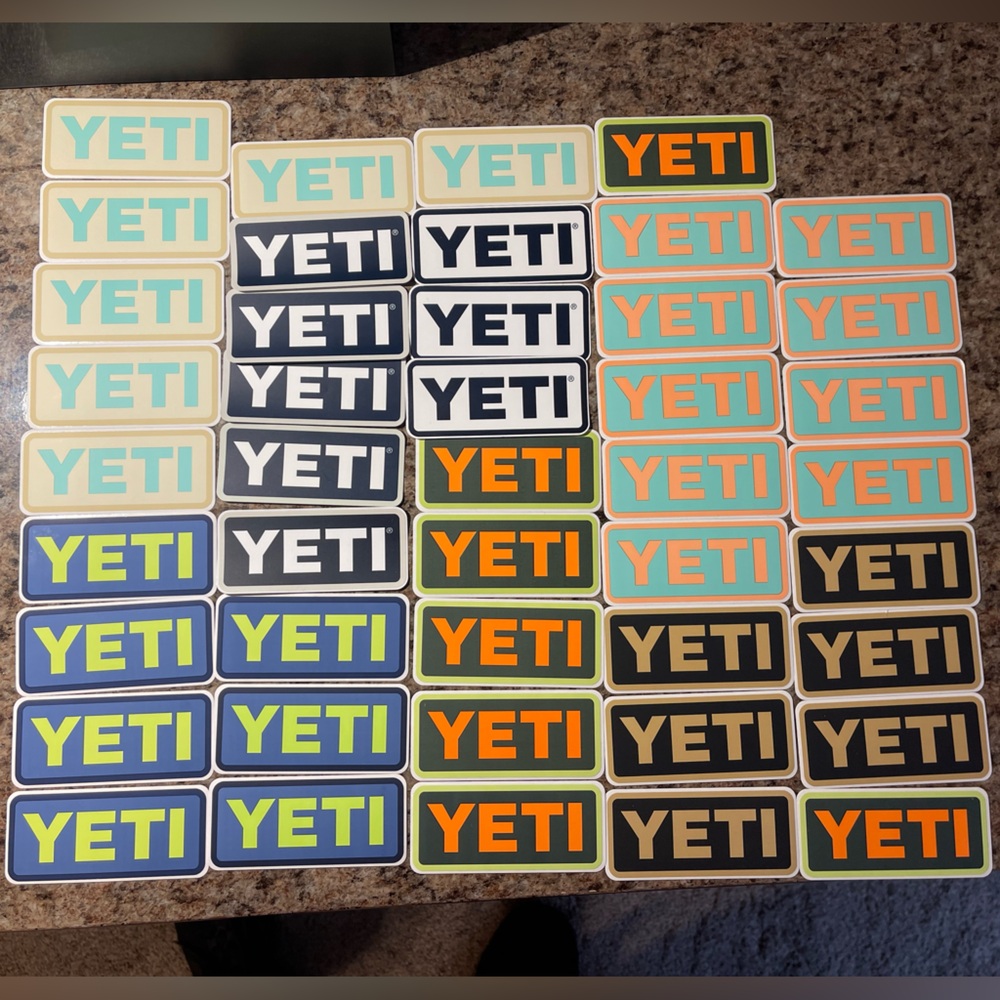 44 YETI Stickers